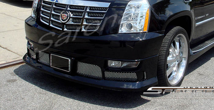 Custom Cadillac Escalade Front Bumper Add-on  SUV/SAV/Crossover Front Add-on Lip (2007 - 2014) - $490.00 (Part #CD-004-FA)